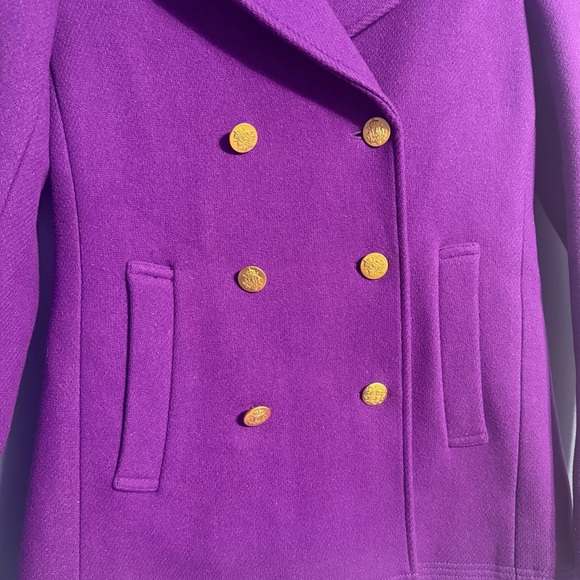 J Crew Stadium Cloth Nello Gori Majesty Peacoat 2 - Picture 3 of 7